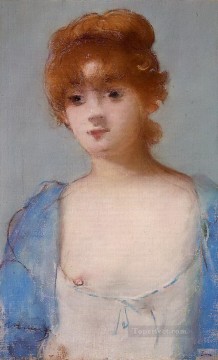 エドゥアール・マネ Painting - ネグリジェを着た若い女性 エドゥアール・マネ